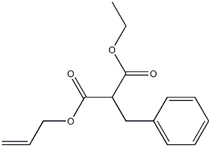 2-Benzylmalonic acid 1-ethyl 3-(2-propenyl) ester 구조식 이미지