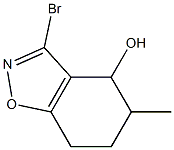 3-Bromo-4,5,6,7-tetrahydro-5-methyl-1,2-benzisoxazol-4-ol Structure