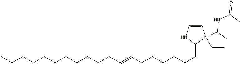 1-[1-(Acetylamino)ethyl]-1-ethyl-2-(7-nonadecenyl)-4-imidazoline-1-ium Structure