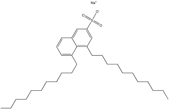 4,5-Diundecyl-2-naphthalenesulfonic acid sodium salt 구조식 이미지