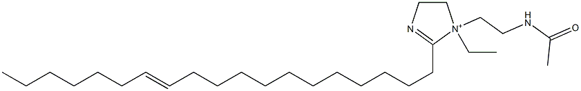 1-[2-(Acetylamino)ethyl]-1-ethyl-2-(12-nonadecenyl)-2-imidazoline-1-ium Structure