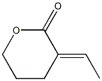 3-[(E)-Ethylidene]tetrahydro-2H-pyran-2-one Structure