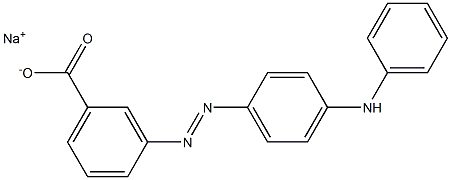 3-[[4-(Phenylamino)phenyl]azo]benzoic acid sodium salt 구조식 이미지