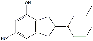 2-(Dipropylamino)indane-5,7-diol Structure