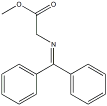 [(Diphenylmethylene)amino]acetic acid methyl ester Structure