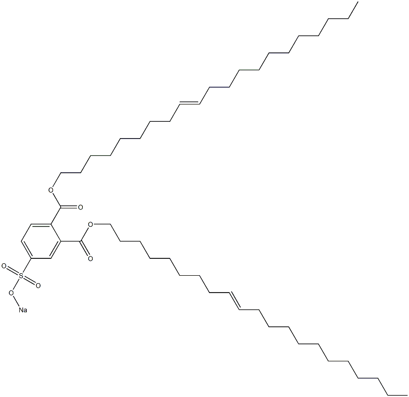 4-(Sodiosulfo)phthalic acid di(9-henicosenyl) ester Structure