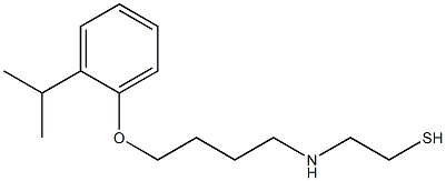 2-[[4-[2-(1-Methylethyl)phenoxy]butyl]amino]ethanethiol 구조식 이미지