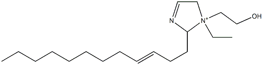 2-(3-Dodecenyl)-1-ethyl-1-(2-hydroxyethyl)-3-imidazoline-1-ium 구조식 이미지