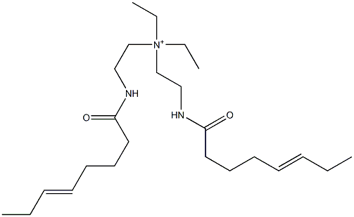 N,N-Diethyl-2-(5-octenoylamino)-N-[2-(5-octenoylamino)ethyl]ethanaminium Structure