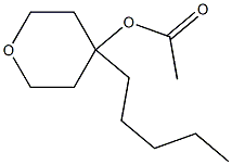 4-Acetyloxy-4-pentyltetrahydro-2H-pyran 구조식 이미지