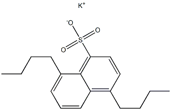 4,8-Dibutyl-1-naphthalenesulfonic acid potassium salt 구조식 이미지