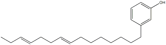 3-(8,12-Pentadecadienyl)phenol 구조식 이미지