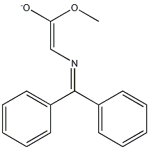 2-[(Diphenylmethylene)amino]-1-methoxyethene-1-olate 구조식 이미지