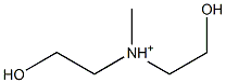 Bis(2-hydroxyethyl)(methyl)aminium 구조식 이미지