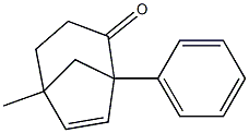 1-Phenyl-5-methylbicyclo[3.2.1]oct-6-en-2-one Structure