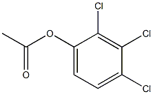 Acetic acid 2,3,4-trichlorophenyl ester 구조식 이미지