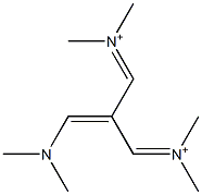 1,3-Bis(dimethyliminio)-2-[(dimethylamino)methylene]propane Structure