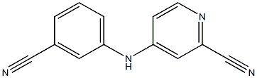 4-(3-Cyanophenylamino)pyridine-2-carbonitrile 구조식 이미지