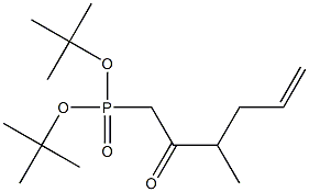 (3-Methyl-2-oxo-5-hexenyl)phosphonic acid di-tert-butyl ester 구조식 이미지
