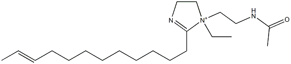 1-[2-(Acetylamino)ethyl]-2-(10-dodecenyl)-1-ethyl-2-imidazoline-1-ium 구조식 이미지