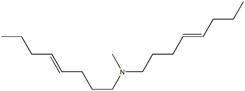 N-Methyl-N,N-di(4-octenyl)amine 구조식 이미지