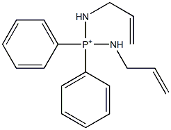 Diphenylbis(allylamino)phosphonium Structure
