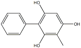 2-Methyl-4-phenyl-1,3,5-benzenetriol 구조식 이미지