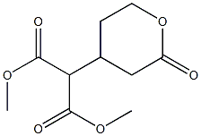 [[Tetrahydro-2-oxo-2H-pyran]-4-yl]malonic acid dimethyl ester Structure