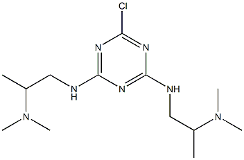 2,4-Bis[[2-(dimethylamino)propyl]amino]-6-chloro-1,3,5-triazine Structure