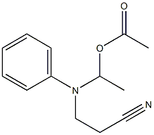 N-(1-Acetoxyethyl)-N-(2-cyanoethyl)aniline 구조식 이미지