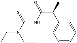 [S,(+)]-1,1-Diethyl-3-hydratropoylthiourea Structure