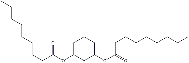 Dinonanoic acid 1,3-cyclohexanediyl ester 구조식 이미지