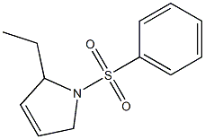 1-(Phenylsulfonyl)-2-ethyl-3-pyrroline 구조식 이미지