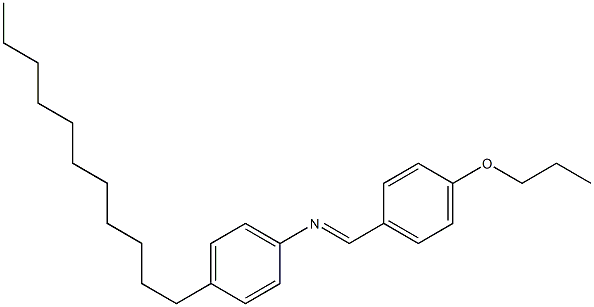 N-(4-Propoxybenzylidene)-4-undecylaniline Structure