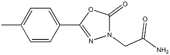 5-(p-Tolyl)-2-oxo-1,3,4-oxadiazole-3(2H)-acetamide Structure