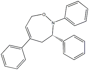 (3S)-2,3,5-Triphenyl-2,3,4,7-tetrahydro-1,2-oxazepine Structure