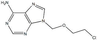 6-Amino-9-(2-chloroethoxymethyl)-9H-purine 구조식 이미지