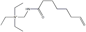 N,N-Diethyl-N-[(7-octenoylamino)methyl]ethanaminium Structure