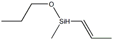 Propoxy(methyl)(1-propenyl)silane Structure