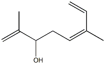 (5Z)-2,6-Dimethyl-1,5,7-octatrien-3-ol Structure