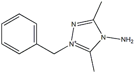 4-Amino-1-benzyl-3,5-dimethyl-4H-1,2,4-triazol-1-ium Structure