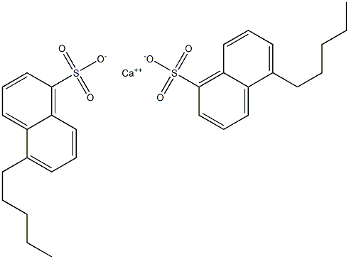 Bis(5-pentyl-1-naphthalenesulfonic acid)calcium salt 구조식 이미지