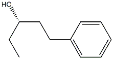 (1S)-1-Ethyl-3-phenyl-1-propanol 구조식 이미지