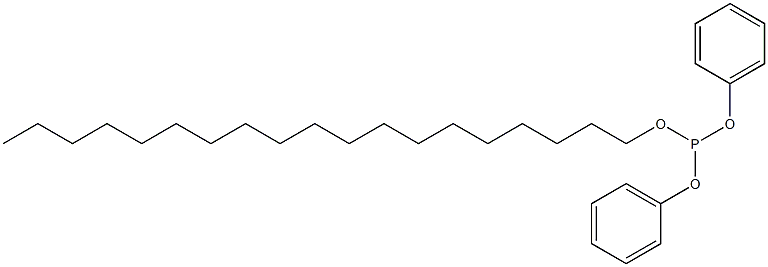 Phosphorous acid nonadecyldiphenyl ester 구조식 이미지