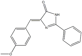 2-Phenyl-4-[(Z)-4-methoxyphenylmethylene]-1H-imidazol-5-one Structure