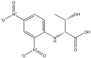 (2R,3S)-3-Hydroxy-2-(2,4-dinitrophenylamino)butanoic acid Structure