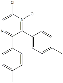 6-Chloro-2,3-bis(4-methylphenyl)pyrazine 1-oxide 구조식 이미지