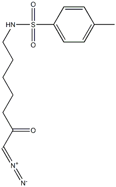 N-(7-Diazo-6-oxoheptyl)-4-methylbenzenesulfonamide 구조식 이미지