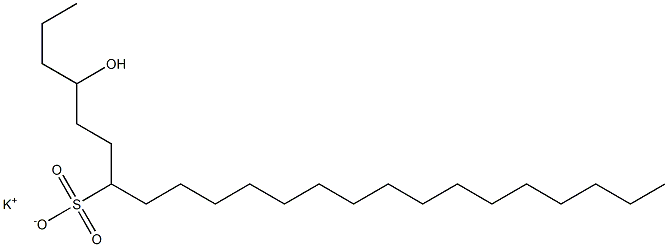 4-Hydroxytricosane-7-sulfonic acid potassium salt Structure