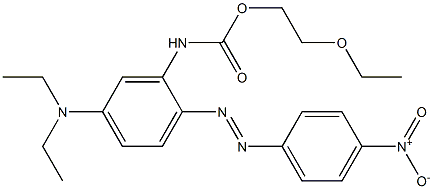 [5-Diethylamino-2-(p-nitrophenylazo)phenyl]carbamic acid 2-ethoxyethyl ester Structure